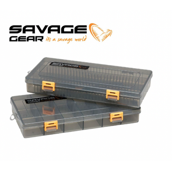 Savage Gear Flat Lurebox 4 Smoke Kit 23x11x3.5cm 2pcs Кутии за примамки