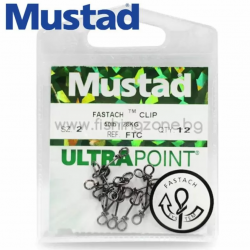 Mustad Ultrapoint Fastach Clip FTC Карабинки Mustad Ultrapoint Fastach Clip FTC Карабинки