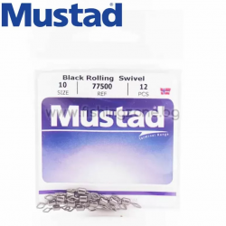 Mustad Rolling Swivel W Diamond Eye MA025-BN Вирбели Mustad Rolling Swivel W Diamond Eye MA025-BN Вирбели