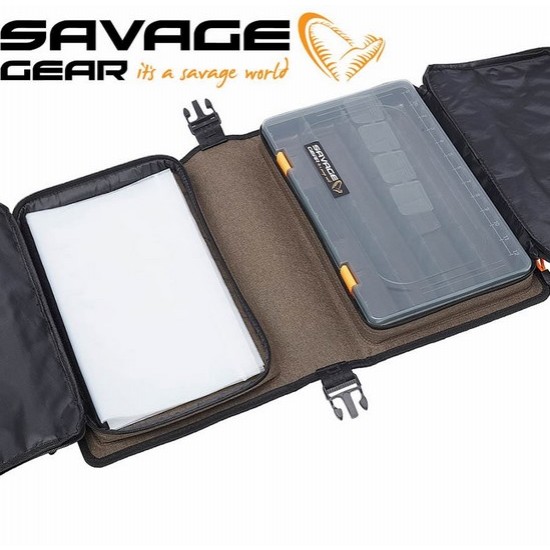 Savage Gear Flip Rig Bag L 1 box 12 PE bags 39x25x10cm Чанта за примамки