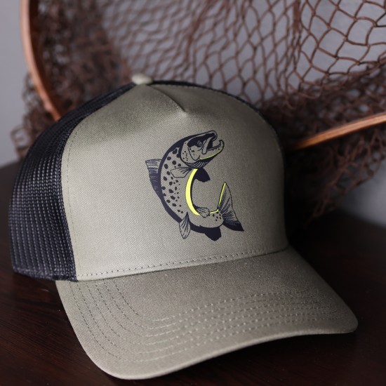 Шапка Vankocraft Olive Male Trout BLACK