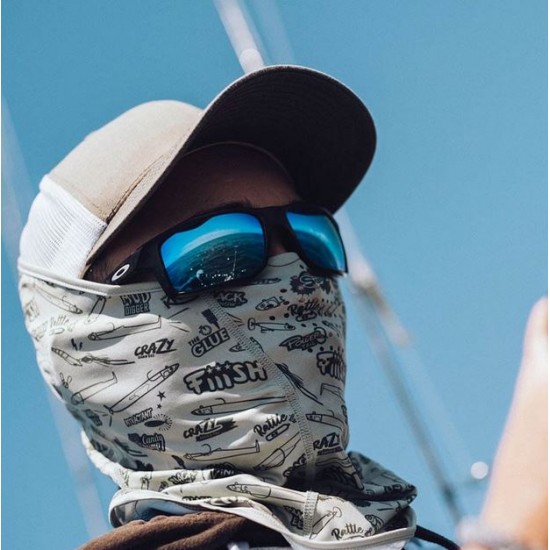 Fiiish UV Natural Radiation Protective Neck Gaiter- Olive Green - One size Кърпа за глава