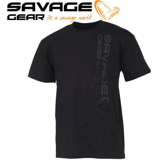 Savage Gear Vertical Logo Tee Тениска Savage Gear Vertical Logo Tee Тениска