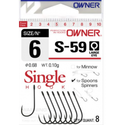 Куки Owner SINGLE HOOK - S-59 Куки Owner SINGLE HOOK - S-59