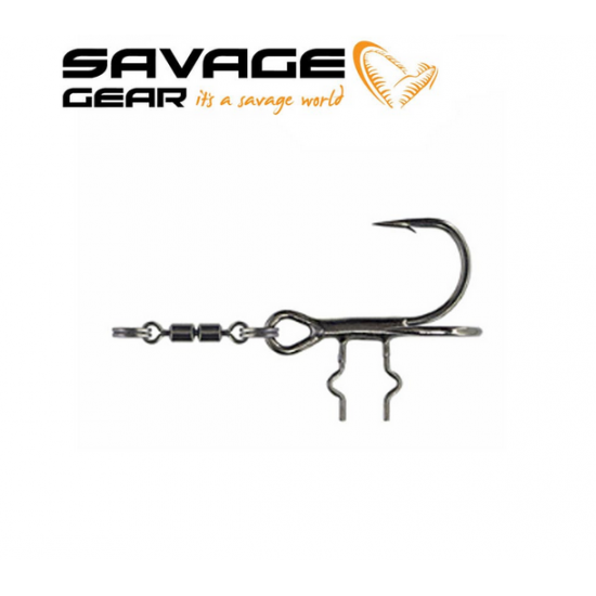 Savage Gear Spinning T Stinger Кука стингер с вирбел