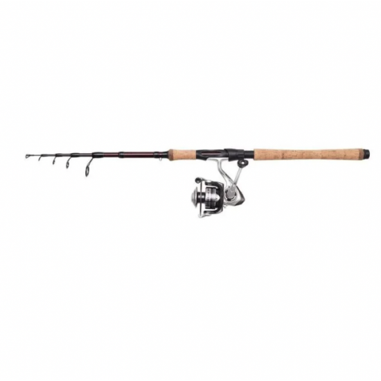 DAM Impressa Tele Spin 2.40m, 7-28g + Quick Impressa 3000 Телескопичен спининг комплект