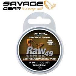 Savage Gear Raw49 10m Метален повод Savage Gear Raw49 10m Метален повод