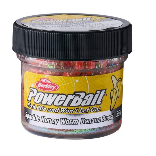 Berkley Powerbait Sparkle Honey Worm Силиконови ларви Berkley Powerbait Sparkle Honey Worm Силиконови ларви