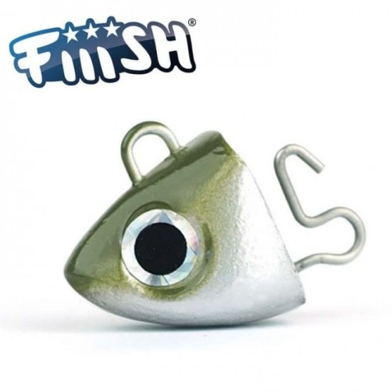 Fiiish Black Minnow No2.5 Jig Head 8g Shore - Kaki Fiiish Black Minnow No2.5 Jig Head 8g Shore - Kaki