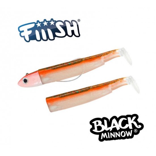 Leurre Fiiish Combo Off Shore Black Minnow No.3 - 12cm, 25g, Couleur Kaki - Pour Pêche Sportive En Mer