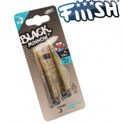 Fiiish Black Minnow No2 Double Combo - 9 cm, 7g Силиконова примамка