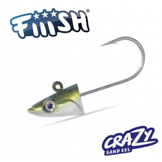 Fiiish Crazy Sand Eel No2 Jig Head 7g Shore Джиг глава Fiiish Crazy Sand Eel No2 Jig Head 7g Shore Джиг глава
