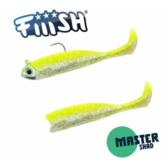Leurres De Pêche En Mer Leurre Fiiish Combo Light Master Shad - No.5 - 12.5cm/14g - Couleur Wakasagi - Référence MS4533 Leurre Black Minnow