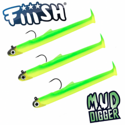 Fiiish Mud Digger 90 Maxi Combo 9cm, 5g/10g/15g - КОМБО от 3 готови монтажа Fiiish Mud Digger 90 Maxi Combo 9cm, 5g/10g/15g - КОМБО от 3 готови монтажа