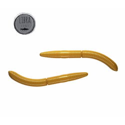 Libra Lures FATTY D'WORM 75 Силиконова примамка червей Libra Lures FATTY D'WORM 75 Силиконова примамка червей