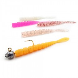Mustad Aji Worm Fla-Fla 5cm Силиконова примамка Mustad Aji Worm Fla-Fla 5cm Силиконова примамка