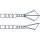Mustad Aji Worm Hila-Hila 4.3cm Силиконова примамка Mustad Aji Worm Hila-Hila 4.3cm Силиконова примамка