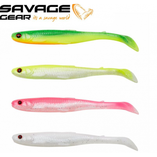 SG Slender Scoop Shad 9cm 4g Clear Water Mix 4pcs
