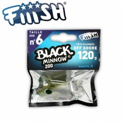 Fiiish Black Minnow No6 Jig Head 120g Off Shore Джиг глава