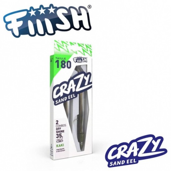 Fiiish Crazy Sand Eel 180 Double Combo - 18cm, 35g + тракалки Fiiish Crazy Sand Eel 180 Double Combo - 18cm, 35g + тракалки