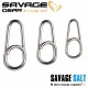 Savage Gear Custom Salt Splitring Snaps Карабинки Savage Gear Custom Salt Splitring Snaps Карабинки