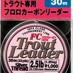 Unitika Silver Thread Trout Leader FC 30 m Флуорокарбоново влакно