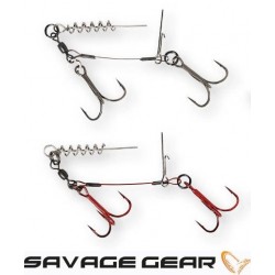 Savage Gear Carbon49 Corkscrew Stinger Double Hook Стингер с две куки Savage Gear Carbon49 Corkscrew Stinger Double Hook Стингер с две куки