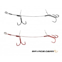 Savage Gear Carbon49 Double Stinger Стингер с две куки Savage Gear Carbon49 Double Stinger Стингер с две куки