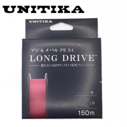 Unitika Long Drive PE Aji Membaru 150m Pink Плетено влакно Unitika Long Drive PE Aji Membaru 150m Pink Плетено влакно