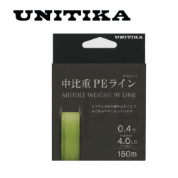 Unitika Middle Weight PЕ Line Yellow 150m Плетено влакно