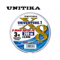 Unitika Univenture X8 200m Плетено 8-нишково влакно